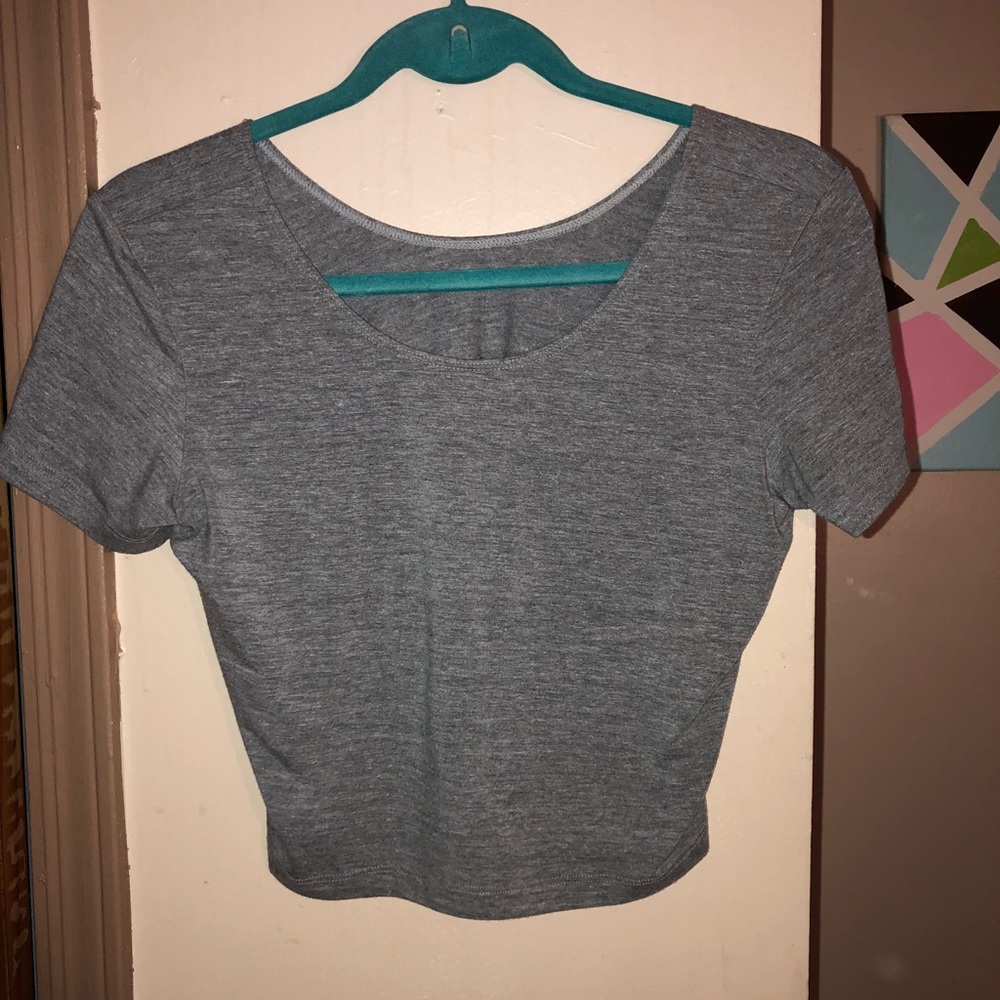 American Apparel Gray Crop Top